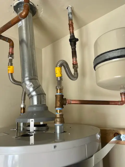 Water heater installation and plumbing repair in Baywalker Village